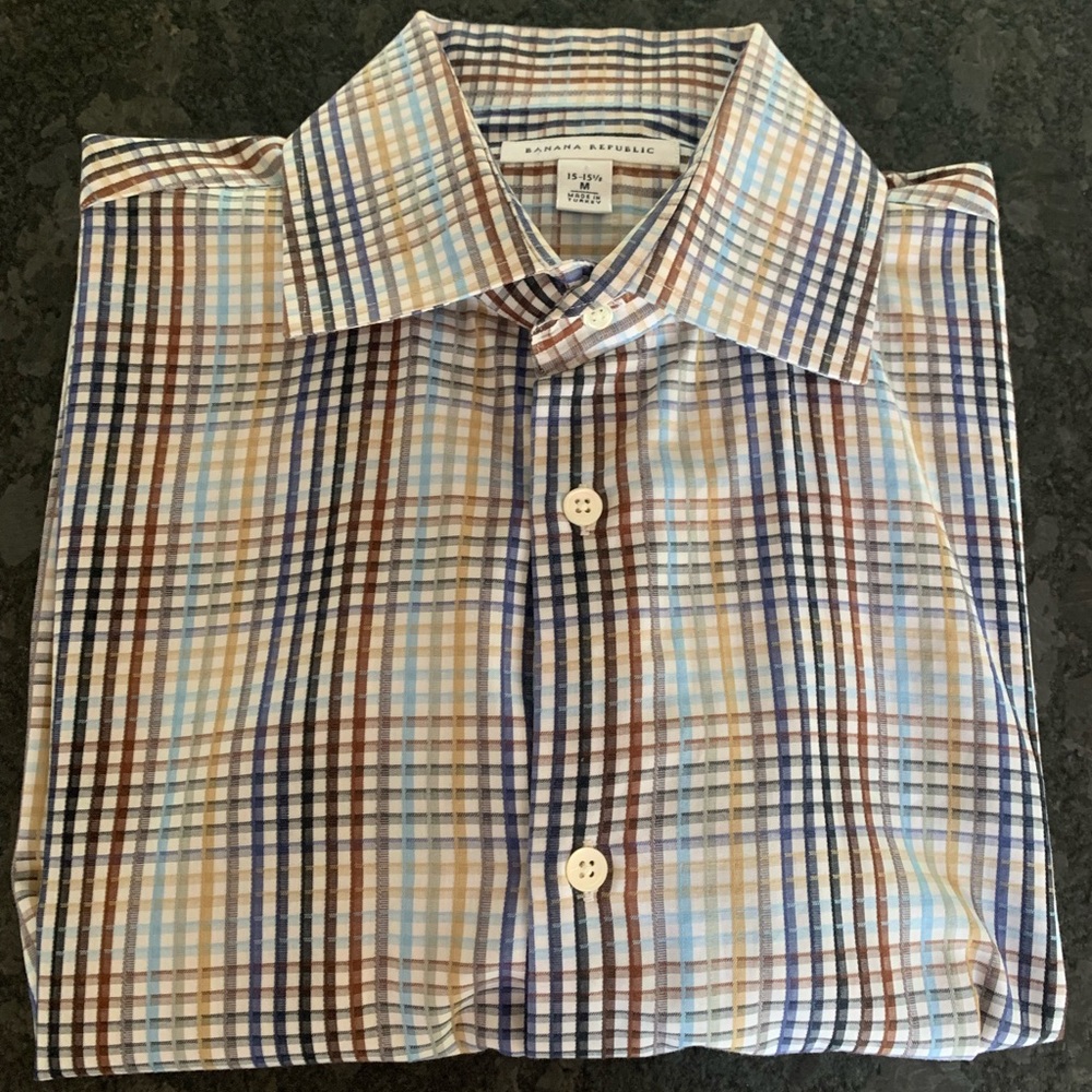 Banana Republic men’s button down long sleeve shirt size M